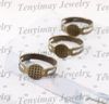 Copper ring torus free shipping 200pcs adjustable ring base for DIY, copper ring fittings