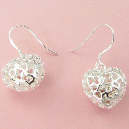 Hot New Fashion Jewelry Manufacturer 925 Sterling Silver fashion jewelry Heart earring jewelry silver jewelry factory price Fashion
