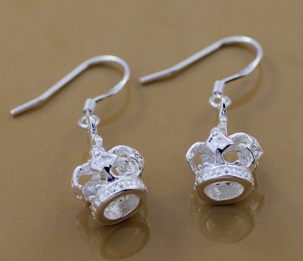 Mode sieradenfabrikant 925 Sterling Silver Fashion Jewellery Imperial Crown Earring sieraden Silver Jewelry Factory Prijs mode