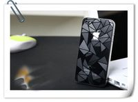 1USD promotie helder voorraad Goedkope Clear 3D Water Cube Glare Screen Protector Film Beschermende Cover Sticker Front + Back voor iPhone 4 4S