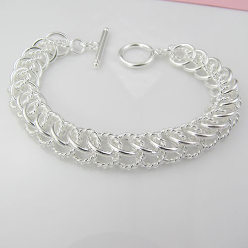 Modes sieradenfabrikant 925 Sterling Silver Multi Circle Link Armbanden Mode Jewelly Armbanden Sieraden Factory Prijs