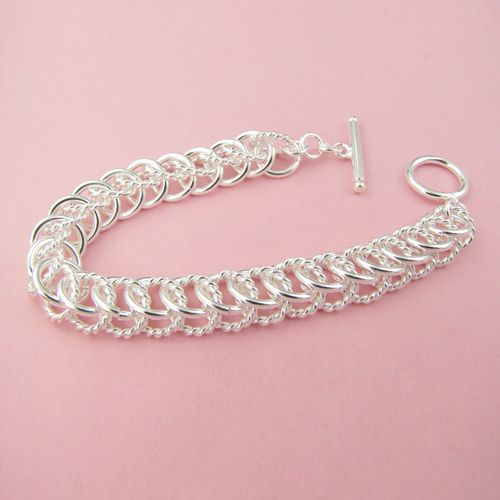 Fashions Jewelry Manufacturer925 Sterling Silver multi circle link Bracelets fashion jewelry Bracelets jewelry factory price