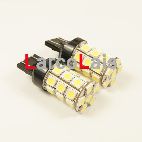 2 Stuks Wit 27 Led 7443 T20 5050 Auto Turn Brake Reverse Staart Singal Indicator Stop Gloeilamp Lamp7349482