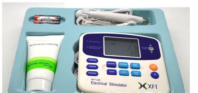 Stimulateur électrique pour tout le corps, masseur de thérapie musculaire, brûlure par impulsion, Acupuncture Tens avec 4 coussinets