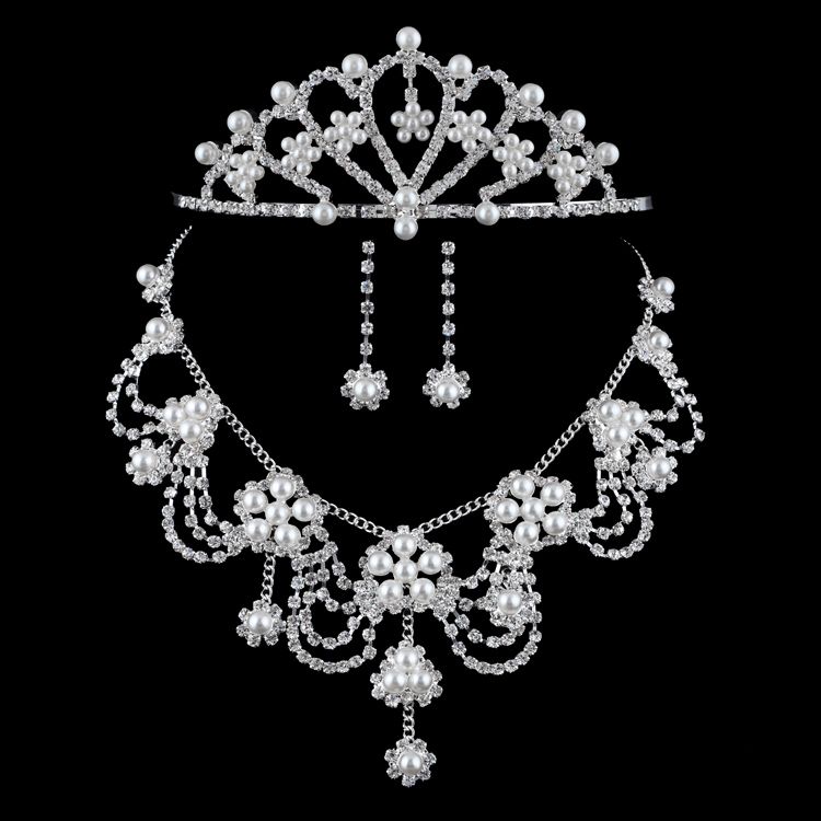 Beautiful Flower Style Pearl Jewelry Set Gemstone Jewelry Sets Bridal ...