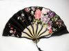 7 "Fine Pretty Women Dance Show Props Handfläktar Fällande Dekorativa Kinesiska Silk Floral Fan Hantverk Gåvor Gratis Frakt