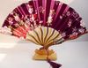 7" Fine Pretty Women Dance Show Props Hand Fans Folding Decorative Chinese Silk Floral Fan Crafts Gifts Free shipping