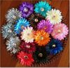 Gerbera Daisy Flower with Clips Baby Hair Bows Alligator Grip Girls Accessories Barrettes6127663