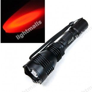 uniquefire hs 802 cree red light flashlight long range flashlight cop light