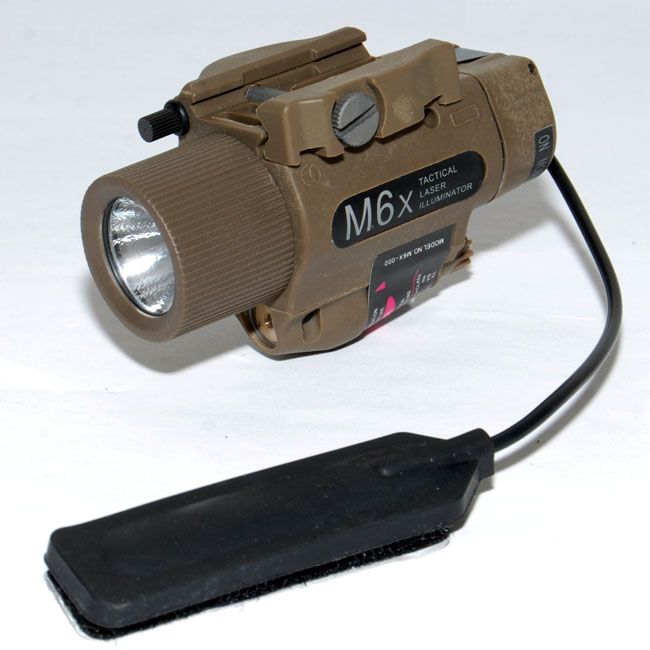 Hot Sale-M6x Red Laser Illuminator Flashlight W Ledxenon Bollen