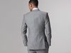 Dostosuj Slim Fit Groom Tuxedos Groomsmen Light Grey Side Vent Wedding Best Man Suit Męskie Garnitury (Kurtka + Spodnie + Kamizelka + Krawat) K: 69