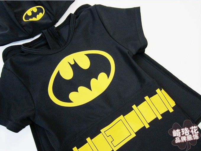 Childrens Swimsuit Boy Batman Piece Swimsuit Children Swimwear Baby