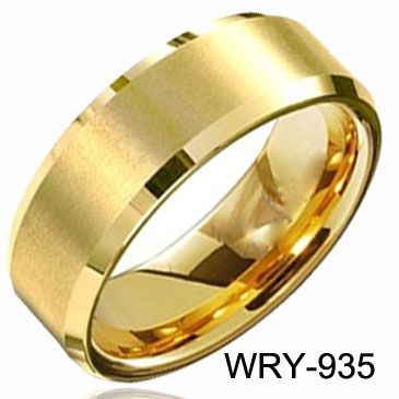 Tungsten Ringar Tungsten Bröllop Ringar Guld Ringar Wry-935