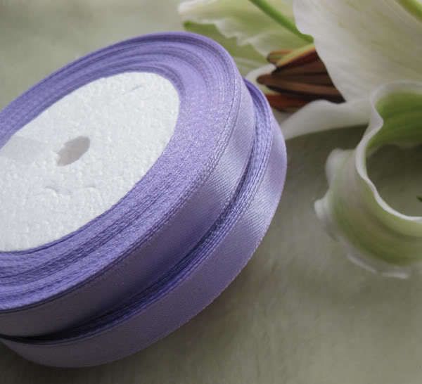10 Rolls 38quot10mm Lavender Satin Ribbon Wedding Party Craft Sewing Decorations 1 Roll 25yds1131564