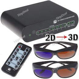 -Roman 2D to Video Converter Signal Conversion 3D Box Set pour TV Movie Blue Ray