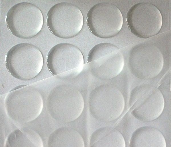 

10000pc lot clear back re in dot adhe ive ticker 1 quot circle 3d epoxy ticker dome
