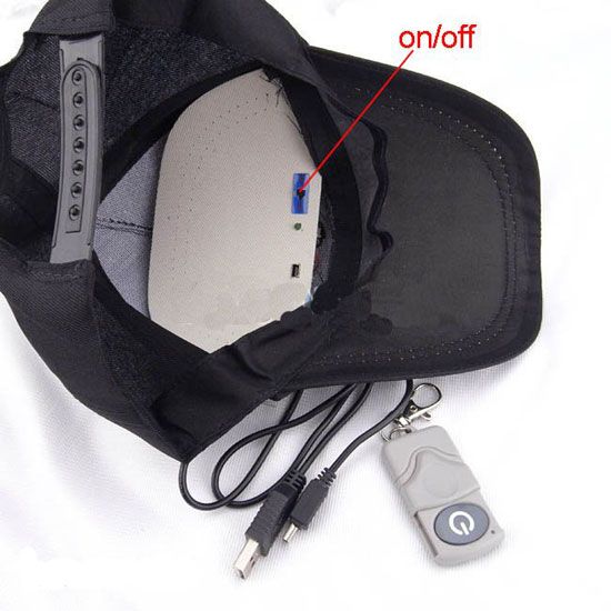 Newest 720P HD Camera Hat Cap With Remote Control, 8GB Built In Hidden