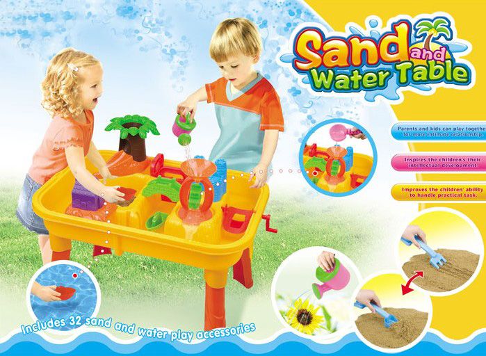 sand and water wheel play table