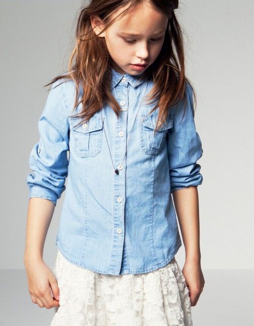 Girls Blue Denim Shirt From Baby_house, 10.38