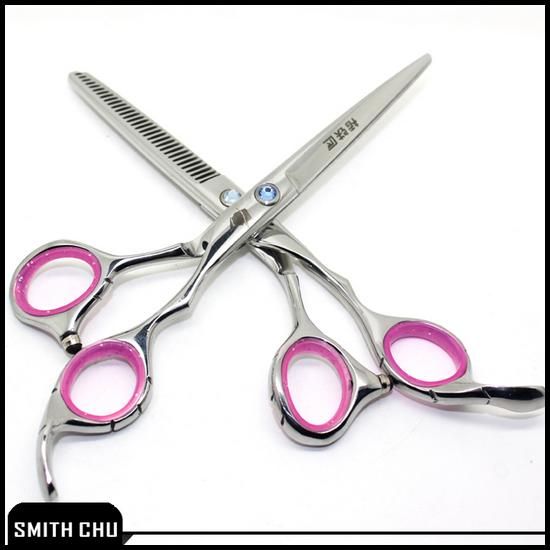 Forbici capelli tuta 6 POLLICI Forbici tagliare e sfoltire Manico antiscivolo Anello rosa SMITH CHU NEW6053382