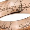 10 sztuk / partia Lotr Tungsten Pierścienie Tungsten Ring Rose Gold Lord of Tungsten Pierścienie