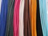 Cordón de collar de cuero de gamuza de colores surtidos ajustable de 3mm 18-20 pulgadas con cierre de langosta 200 unids/lote