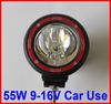 Pair 4quot 55W HID Xenon Driving Light 4WD 4x4 Vehicle OffRoad SUV Flood Beam 916V Internal Ballasts2534581