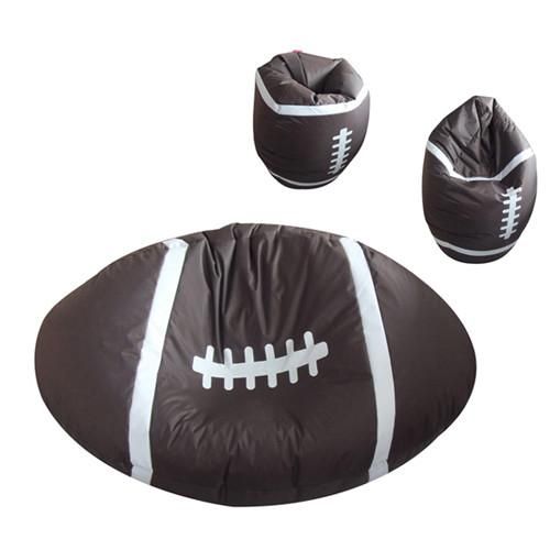 2019 Rugby Style PU Leather Beanbag , Funny Fancy Bean Bag From