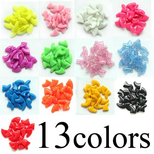 New Soft Cat Pet Nail Caps Claw Control Paws Off With Adhesive Glue 6