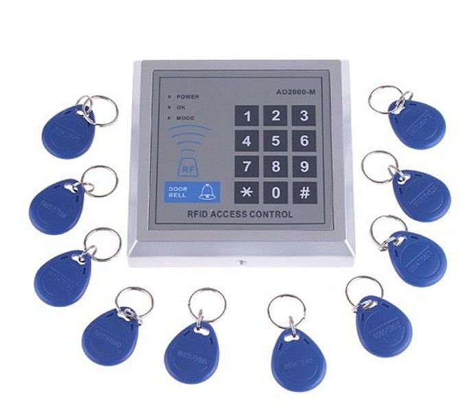 Partihandel - RFID Proximity Entry Door Lock Access Control System med 10 Key Fobs, Gratis frakt, Re