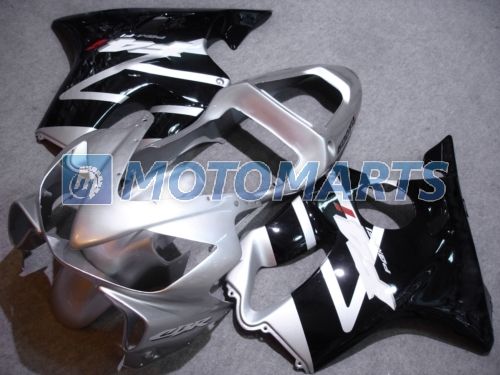 Black Silver Injection Fairing Kit för Honda CBR 600 CBR600 F4I CBR600F4I 01 02 03 2001 2002 2003