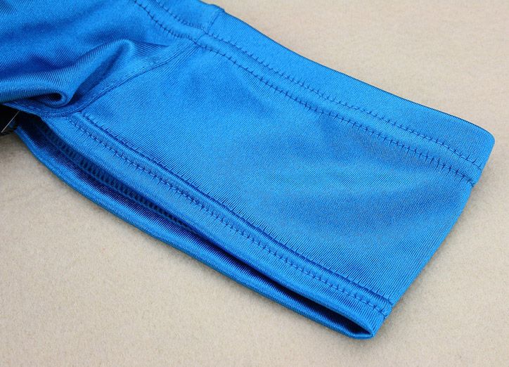 Mens Underwear Satin Blue Super Low Rise Mens Bulge Pouch Brief L/XL ...