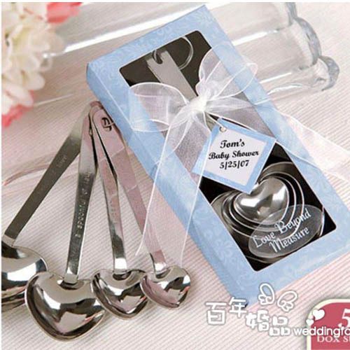 Love Heart Shaped Measuring Spoon Favor Wedding Party Bridal Shower
