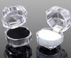 EMS freeshipping 100 pcs anéis de vidro orgânico caixa tamanho 4 cm (1.6 ") * 4 cm (1.6") * 3 cm (1.2 ") mix 3 cor