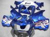 Kit de carénage bleu argent personnalisé pour CBR900RR 98 99 919RR CBR900 RR CBR919 CBR919RR 1998 1999 kit de carénages de moto