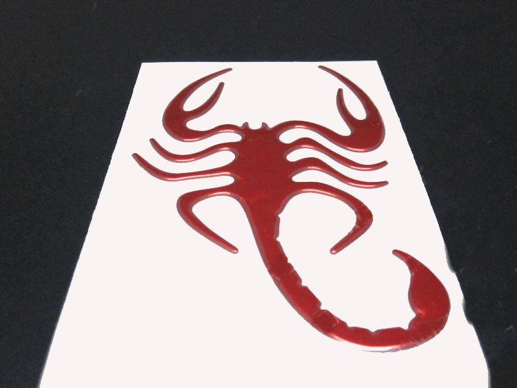 100 pz/lotto A Buon Mercato All'ingrosso 3d Scorpion Adesivi Auto 12*7 cm Bumper Sticker decalcomanie auto divertenti