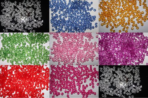 500 pcs 6mm 5301 Bicone Facetada de Cristal Solta Pérolas para scrapbooking artesanato 10 cores para você escolher