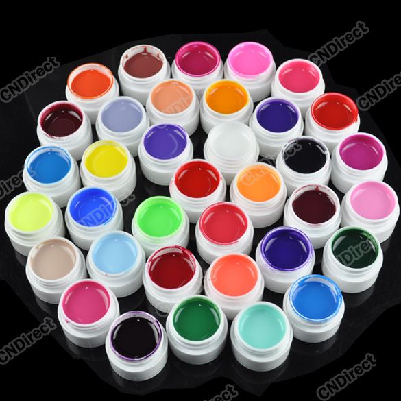 UV Gel Nail Art 2012 New 36 Pots Cover Pure Different Colors UV Gel For