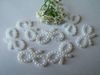 200pcs perle blanche en forme de coeur pour l'artisanat de fabrication de cartes de mariage 11mm