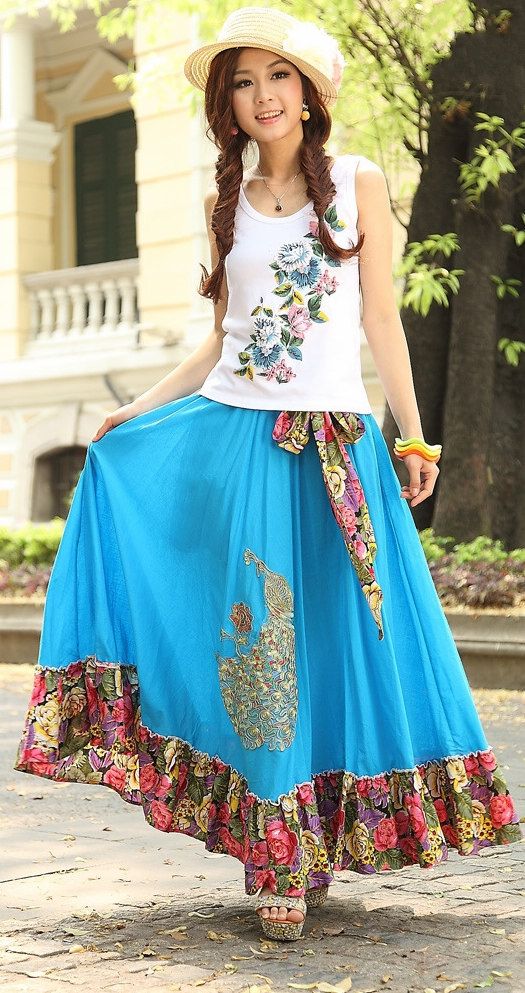 ladies full skirt dress