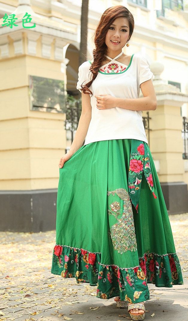 ladies full skirt dress