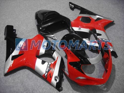 Red silver BLK fairing kit FOR GSXR 600 750 K1 2001 2002 2003 GSXR600 GSXR750 01 02 03 R600 R750