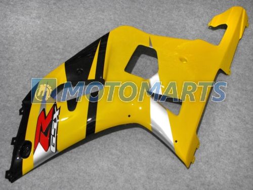Yellow Black Body Fairing Kit för GSXR 600 750 K1 2001 2002 2003 GSXR600 GSXR750 01 02 03 R600 R750
