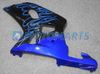 Flamme bleue dans le kit de carénage noir POUR GSXR 600 750 K1 2001 2002 2003 GSXR600 GSXR750 01 02 03 GSX-R600