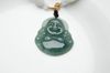 Naturolja Grön Jade hänge. Maitreya halsband hängsmycke