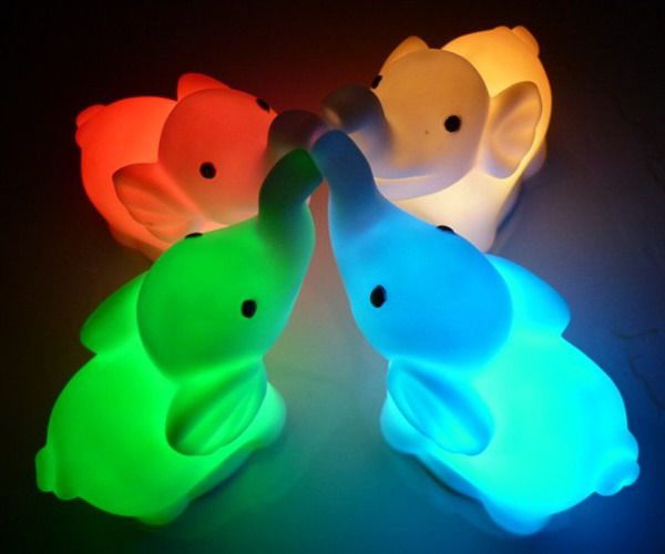 LED Elephant Night Light Baby Night Light LED Bed Room Decors LED