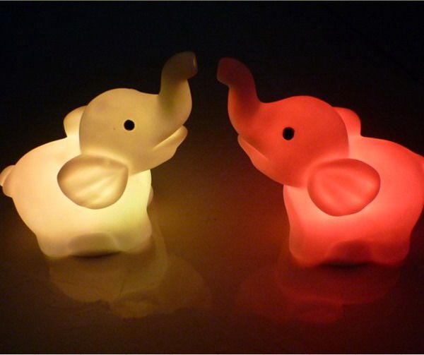 LED Elephant Night Light Baby Night Light LED Bed Room Decors LED