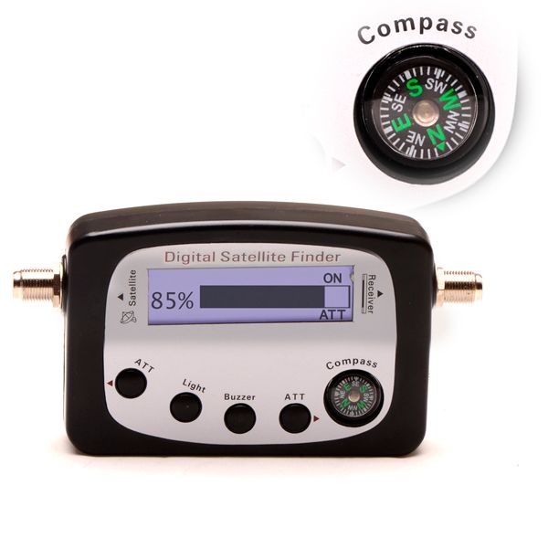 Digital Satellite Signal Meter Finder W Compass + F 12737 120 From