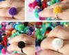 Lowest price Mixed colors freedom to adjust the size colorful dandelion flower ring 100pcs/lot