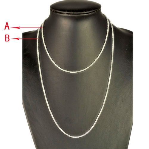 chaîne en métal pour pendentifs ou breloques de bricolage.Accessoires pour colliers de chaîne, PT-523